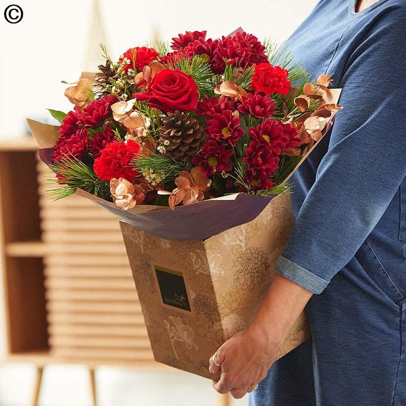 Christmas Lily Free Hand tied