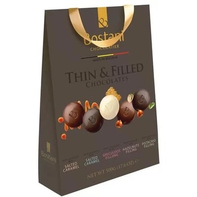 Bostani Belgian Chocolate Thins, 500g