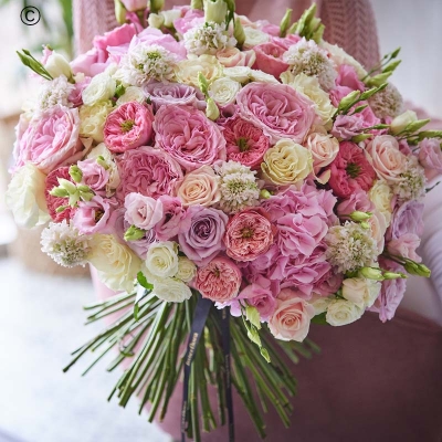 Luxury Pastel Hand Tied Bouquet