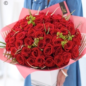 50 Red Rose Grand Gesture +Free Gift Hamper