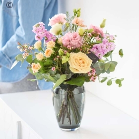 Pastel Flowers in Vase